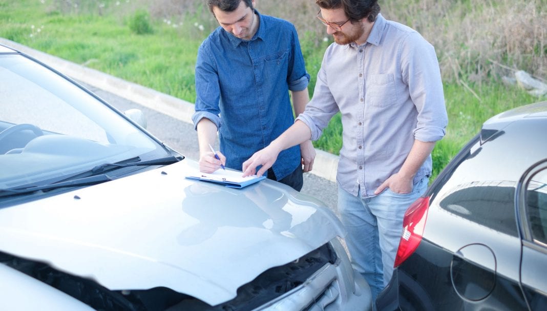 scene of car accident