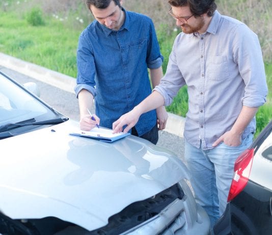 scene of car accident