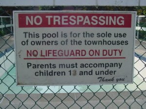 No Trespassing Sign