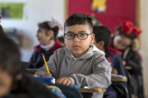 elementary student in class