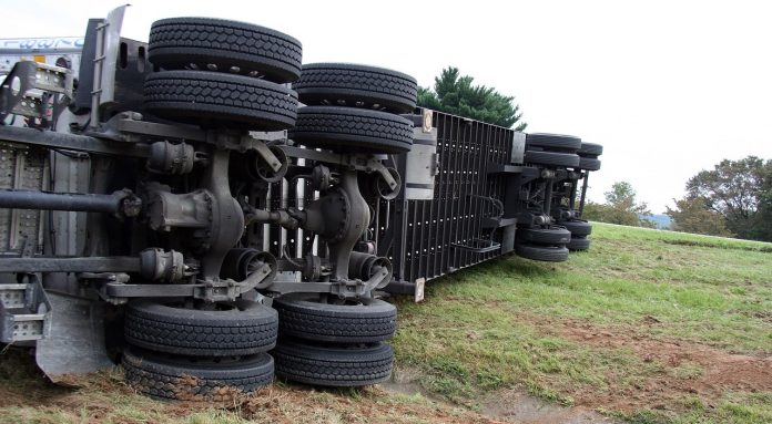 semi truck crash NM
