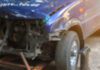 Fresno Crash Leaves Work Truck Driver Dead work truck collision, impact from crash