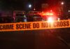 Hit And Run Truck Accident Kills Lemon Grove Woman Emergency respondents at scene of car accident surrounded by police tape