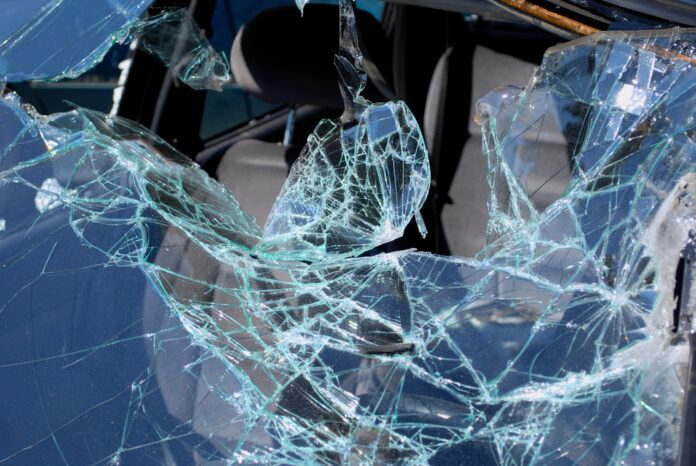 dreamstime_l_58294784 Crashed car featured with broken windshield