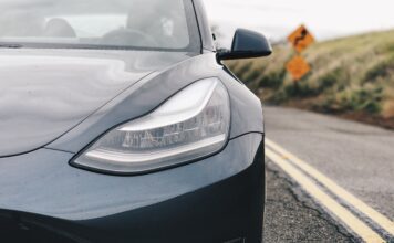 Tesla on Autopilot Crashes into Truck on Pennsylvania I-76 Black Tesla driving on highway