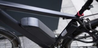 e-bike depicted outside of condo