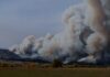 Bonny Fire Destroys Structure, Threatens Others Fire depicted sweeping over terrain