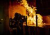 Dana Point Apartment Building Engulfed in Fire, Injures 1 firefighters attempting to put out large Apartment fire