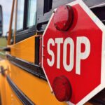 Large school bus depicted
