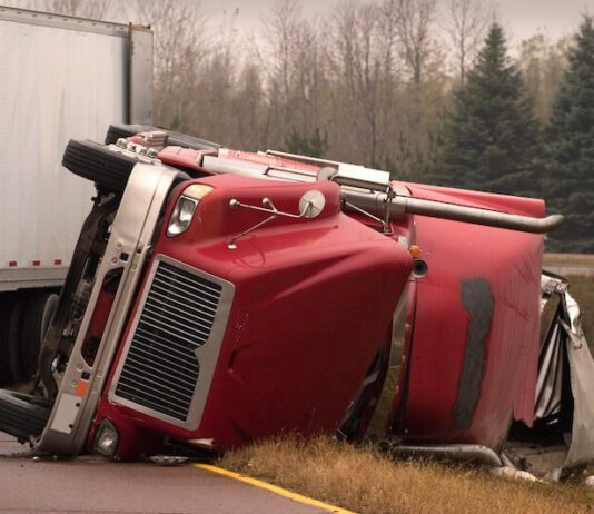 Semi-Truck Rollover Accident Leads To The Death Of One Motorist on Colorado Highway