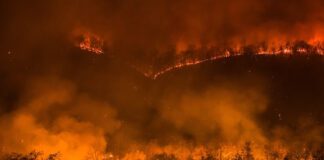 Mountain Fire In Ventura County