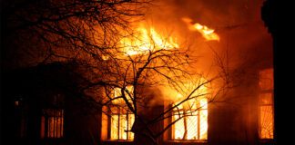 facility on fire