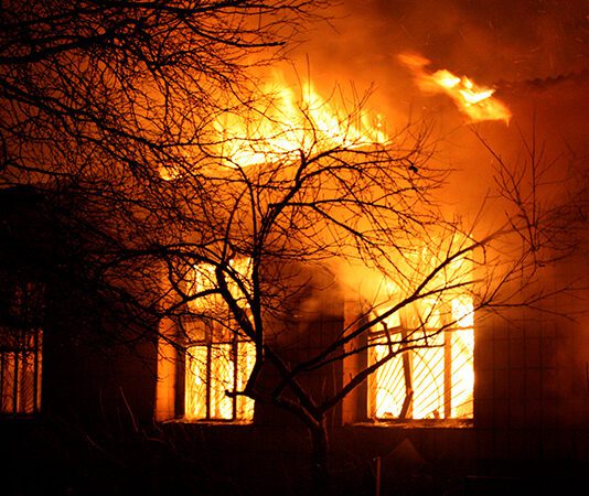 facility on fire