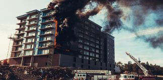 apartment fire