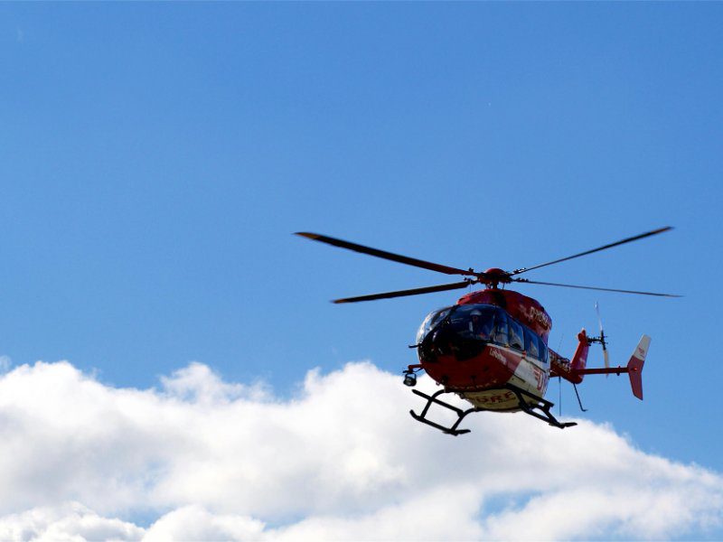 Helicopter Crashes Into Pedestrian Bridge in Huntington Beach