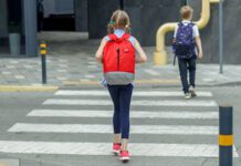 children walking