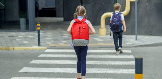 children walking